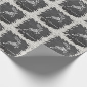 Trendy niedliche Weihnachtsreinke Geschenkpapier (Ecke)