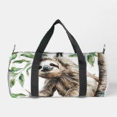 Trendy Niedlicher Faultier in einer Baumeigenschaf Duffle Bag (Rückseite)