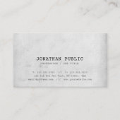 Trendy nostalgischer visitenkarte (Vorderseite)