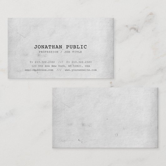 Trendy nostalgischer visitenkarte (Vorne/Hinten)