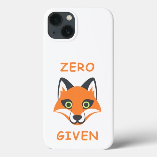 Trendy null Fox gegebener Phrase Emoji Cartoon Case-Mate iPhone Hülle (Rückseite)