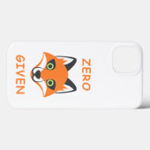 Trendy null Fox gegebener Phrase Emoji Cartoon Case-Mate iPhone Hülle (Rückseite (Horizontal))