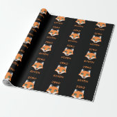Trendy null Fox gegebener Phrase Emoji Cartoon Geschenkpapier (Ungerollt)