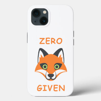 Trendy null Fox gegebener Phrase Emoji Cartoon iPhone Hülle