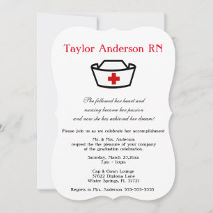 Trendy Nursing School Abschluss Ankündigung