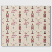 Trendy Nutcracker and Ballerina ballet dancer Geschenkpapier (Flach)