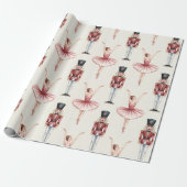 Trendy Nutcracker and Ballerina ballet dancer      Geschenkpapier (Ungerollt)