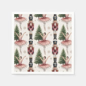 Trendy Nutcracker and Ballerina ballet dancer Serviette (Vorderseite)