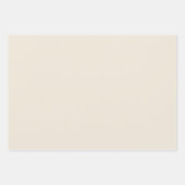 Trendy Oatmehl Beige - Set aus Papierblättern Geschenkpapier Set (Vorderseite 3)