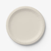 Trendy Oatmehl Beige - Teller aus Papier (Vorderseite)