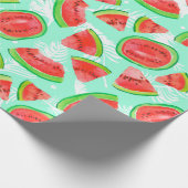 Trendy Obstmuster. Artistic Watermelon Backgrou Geschenkpapier (Ecke)
