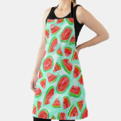 Trendy Obstmuster. Artistic Watermelon Backgrou Schürze (InSitu)