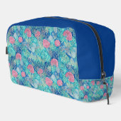 Trendy Ocean Türkise Tropical Cornflakes Wasserfar Waschbeutel (Rechte Ecke)