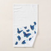 trendy of blue & bunt Butterflies Badhandtuch Set (Handtuch)