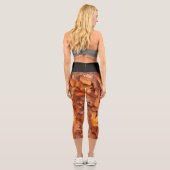 Trendy Öko Capri Yoga Pants (Rückseite)