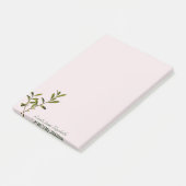Trendy Olive Branch - Personalisiert Post-it Klebezettel (angewinkelt)