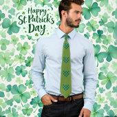 Trendy Olive Green mit Herzmuster Krawatte