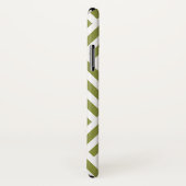 Trendy Olive Green Monogram Diamond Muster Case-Mate iPhone Hülle (Hinten/Rechts)