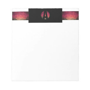 Trendy ombre farbenfroh Design erste Notizblock