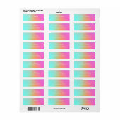 Trendy Ombre Rainbow Gradient Scripting Design (Vorne)