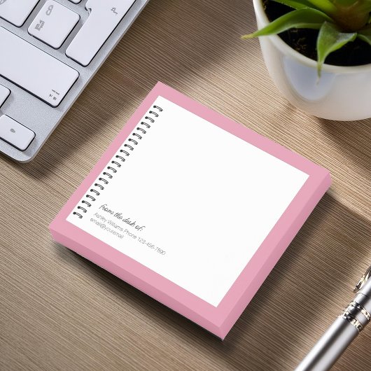 Trendy Onkologe Imitats Spiralpapier Monogram Note Post-it Klebezettel