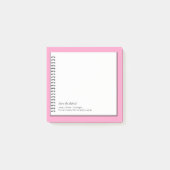 Trendy Onkologe Imitats Spiralpapier Monogram Note Post-it Klebezettel (Vorderseite)