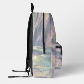 Trendy Opal Iridescent Holographic School Backpack Bedruckter Rucksack (Links)