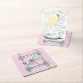 Trendy Opaleszent Dragonfly Paper Untersetzer (Vor Ort)