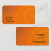 Trendy Orange Attraktive, Schlichte, abgerundete E Visitenkarte (Vorne/Hinten)