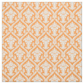 Trendy Orange Baroque Damask Muster Stoff (Muster)