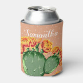 Trendy Orange Blume Prickly Pear Cactus Can Coole Dosenkühler (Kanne Vorderseite)