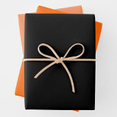 Trendy Orange, Pale Orange & Black Complementary Geschenkpapier Set