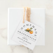 Trendy Orangecello Wedding Geschenkanhänger (Beispiel)