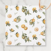 Trendy Orangecello Wedding Geschenkanhänger (Rückseite)