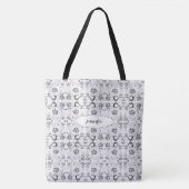 Trendy Paint Mit Monogramm Tote Bag Tasche (Vorderseite)