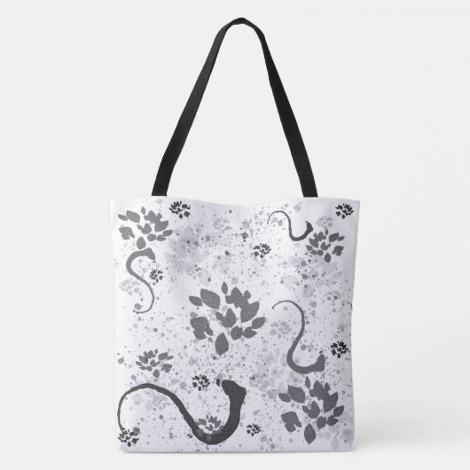 Trendy Paint Mit Monogramm Tote Bag Tasche (Rückseite)