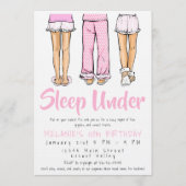 Trendy Pajama Sleep Under | Girls Tween PJ Party Einladung (Vorderseite)