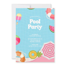 Trendy Palm Springs Pool Party Geburtstag