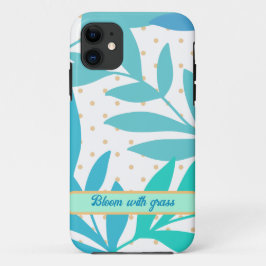 Trendy Pastel Blätter iPhone Case