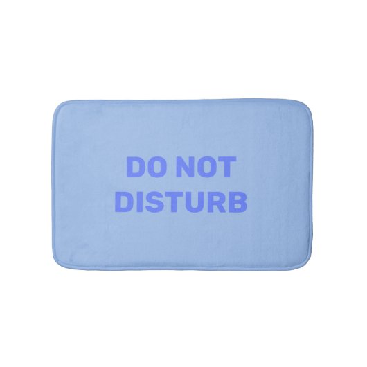 Trendy Pastel Blue Bath Mat nicht stören Badematte (Vorderseite)