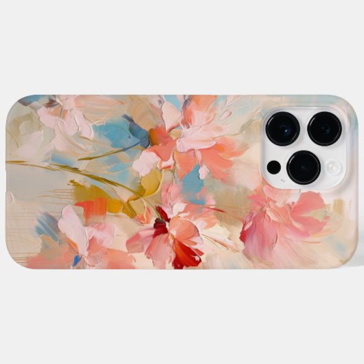 Trendy Pastel Blume Abstrakt Case-Mate iPhone Hülle (Rückseite (Horizontal))