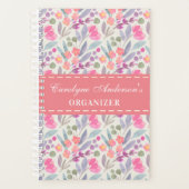 Trendy Pastel Blume Chic Floral Planer (Vorderseite)