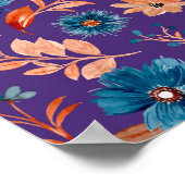 Trendy Pastel Blume Poster (Ecke)