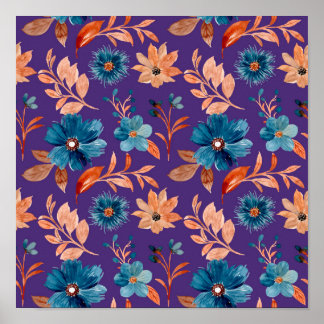 Trendy Pastel Blume Poster
