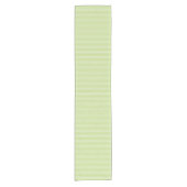 Trendy Pastel Bright Lime Green Stripes Muster Kurzer Tischläufer (Vorderseite)