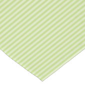 Trendy Pastel Bright Lime Green Stripes Muster Kurzer Tischläufer (Ecke)