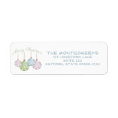 Trendy Pastel Christmas Ornaments Mailing (Vorne)