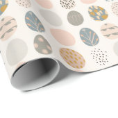 Trendy Pastel Easter Egg Wrapping Paper Geschenkpapier (Rolleneckpunkt)