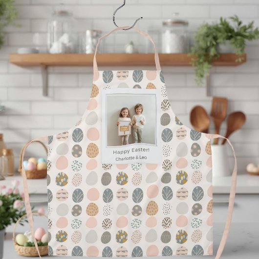 Trendy Pastel Easter Photo Apron | Personalized Schürze