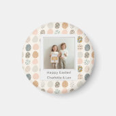 Trendy Pastel Easter Photo Magnet | Personalized (Vorne)